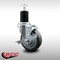 Service Caster 4'' SS Thermoplastic Rubber Swivel 1-3/4'' Expanding Stem Caster with Brake SCC-SSEX20S414-TPRB-TLB-134 - alternate 3